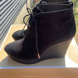 Michael kors suede wedges